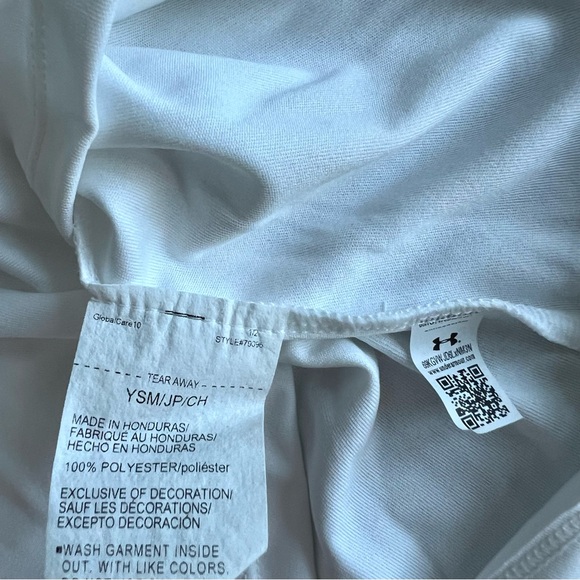 NWT Under Armour Girl’s Logo Tee Size Small - Picture 4 of 7